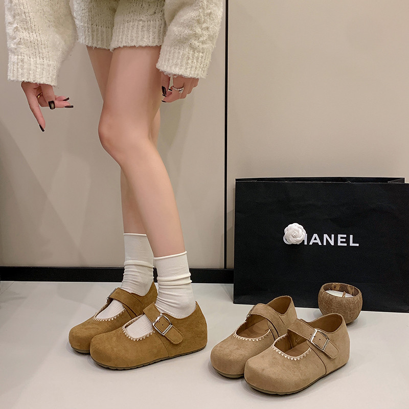 复古内增高浅口玛丽珍鞋女2026新款春季通勤百搭一脚蹬勃肯豆豆鞋,女鞋,勃肯鞋/软木鞋,淘宝优惠券,粉丝福利购,淘宝优惠卷