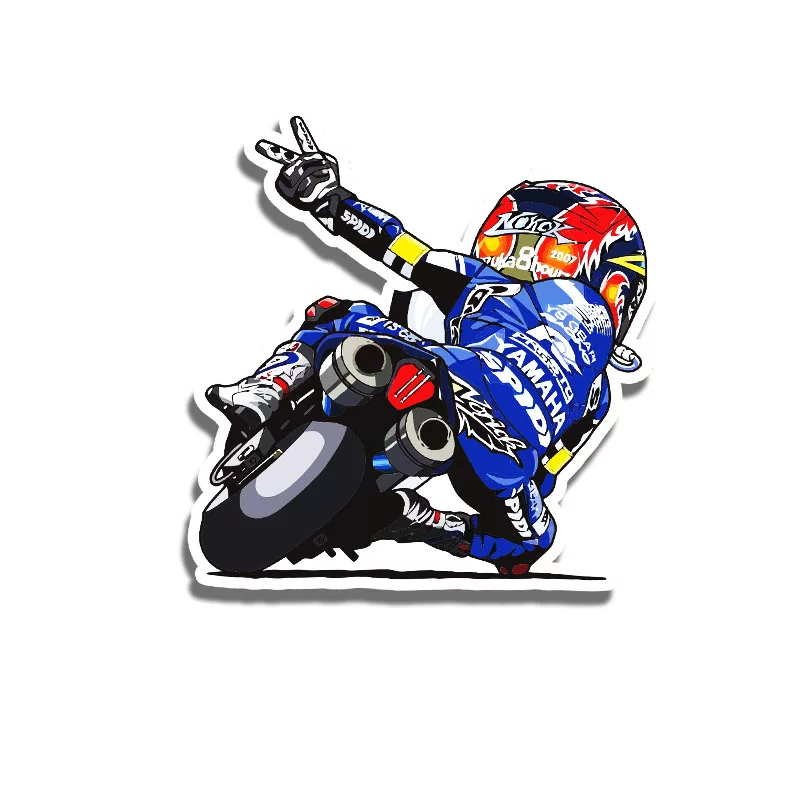 Команда мотоциклов Rossi Rossi водонепроницаемые кавалеры паста цветок Yamahaq Edition стикер