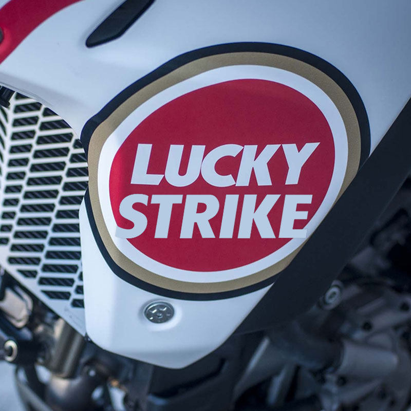 反光防水摩托车13装饰贴盔贴花Strike彩头贴纸个性好Lucky