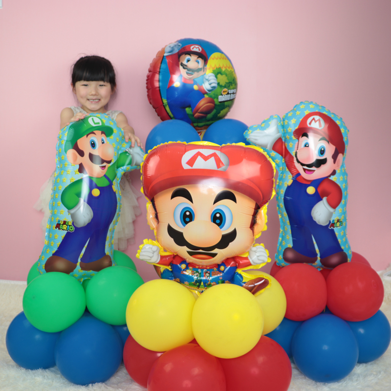 三角旗立柱桌飘支架透明底座气球