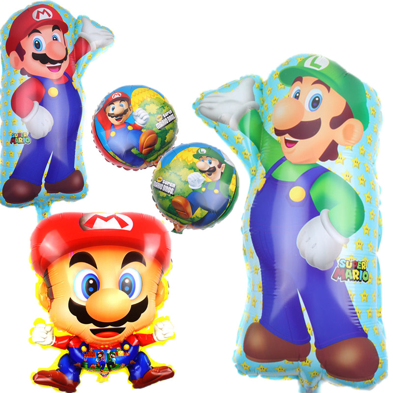 生日派对异形卡通拉旗铝膜气球