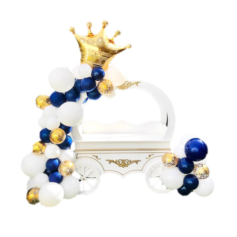 爆款皇冠圆形环套餐铝膜气球加乳胶气球婚庆生日派对活动装饰布置