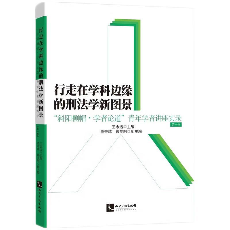正版2025年新书 行走在学科边缘的刑法学新图景：“斜阳侧帽·学者论道”青年学者讲座实录（第一辑） 王志远 知识产权出版