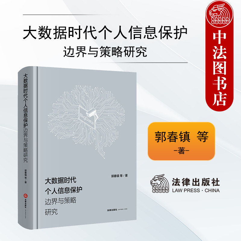 正版 2025年新书 大数据时代个人信息保护边界与策略研究 郭春镇 法律出版社 9787524406280