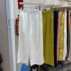 欧洲站2026夏季新款欧货麻裤简约高腰显瘦直筒阔腿裤女休闲九分裤