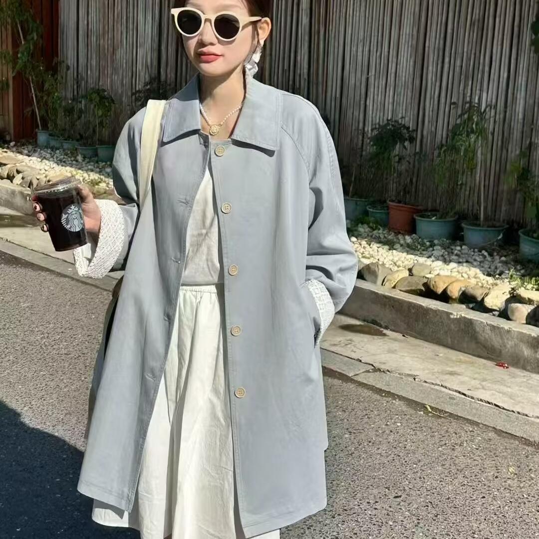 2025日系优质春季新款韩系小个子气质休闲大衣春秋季款风衣外套女