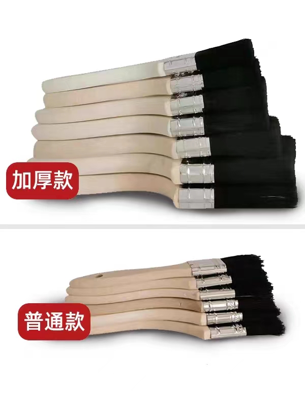 猪毛刷油漆刷不掉毛加厚工业用涂料刷木柄除尘清洁长城毛刷