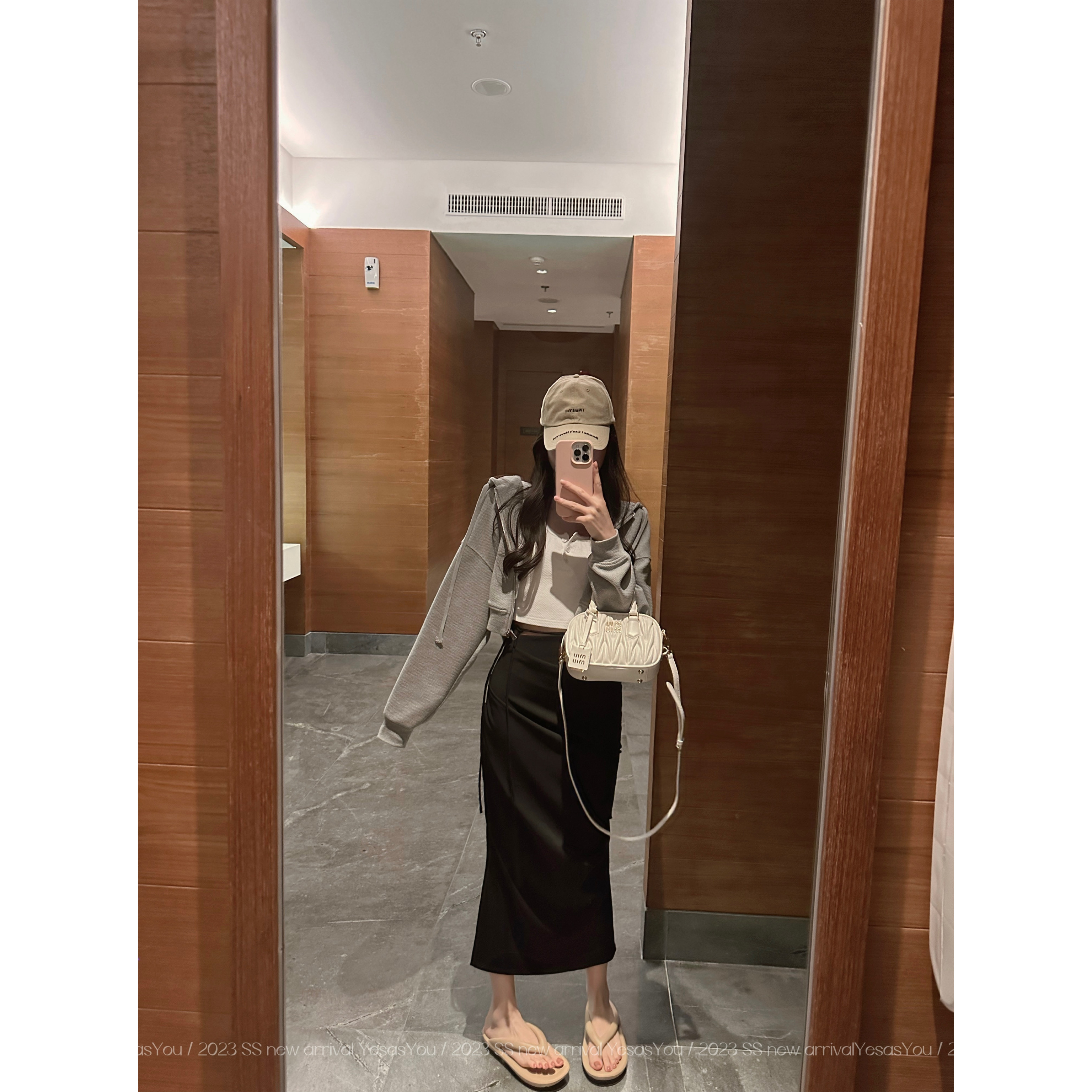 YYSTUFF/「闭店3折福利」绑带设计感半裙~显瘦包臀半身裙子女春秋