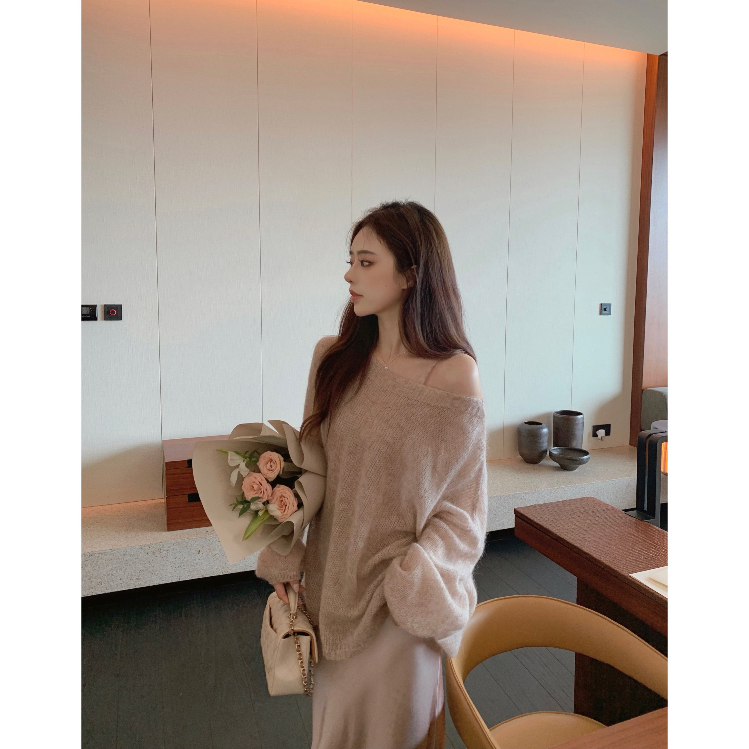 YYSTUFF/「闭店4折福利」马海毛针织罩衫/背心两件套慵懒内搭上衣,女装/女士精品,毛针织衫,淘宝优惠券,粉丝福利购,淘宝优惠卷