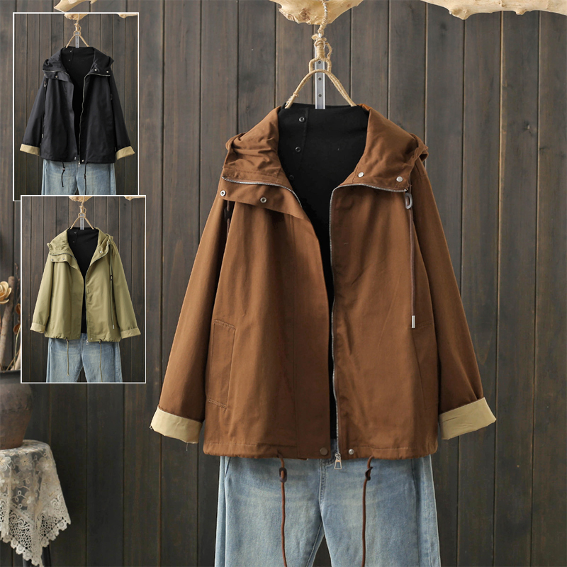 春秋大码200斤工装宽松范外套