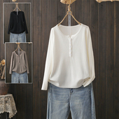 200斤胖mm洋气时尚 打底衫 显瘦长袖 秋冬大码 内搭毛衣针织衫 上衣潮