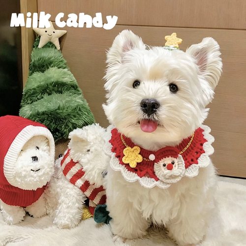 宠物圣诞节围脖狗狗围兜