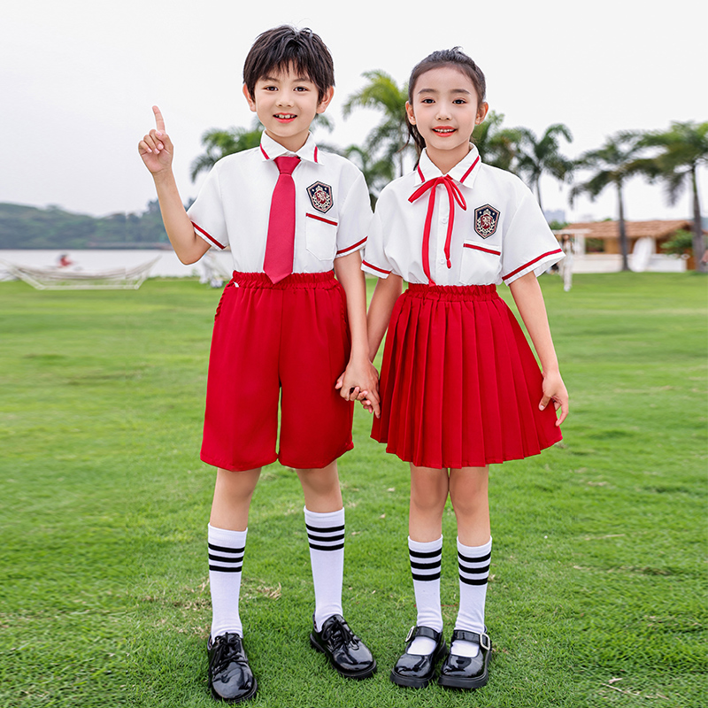 国庆儿童大合唱演出服诗歌朗诵比赛红歌中小学生运动会班服学院风
