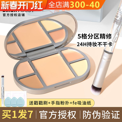 黑眼圈综合盘五色脸部泪沟遮瑕膏