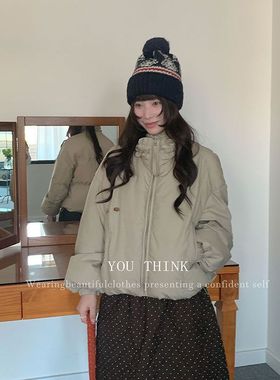 十三行【you think】冬季新款韩系保暖90白鸭绒羽绒服外套女1620