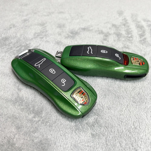 曼巴绿保时捷钥匙壳卡宴macan718帕拉梅拉911Taycan车钥匙包改装