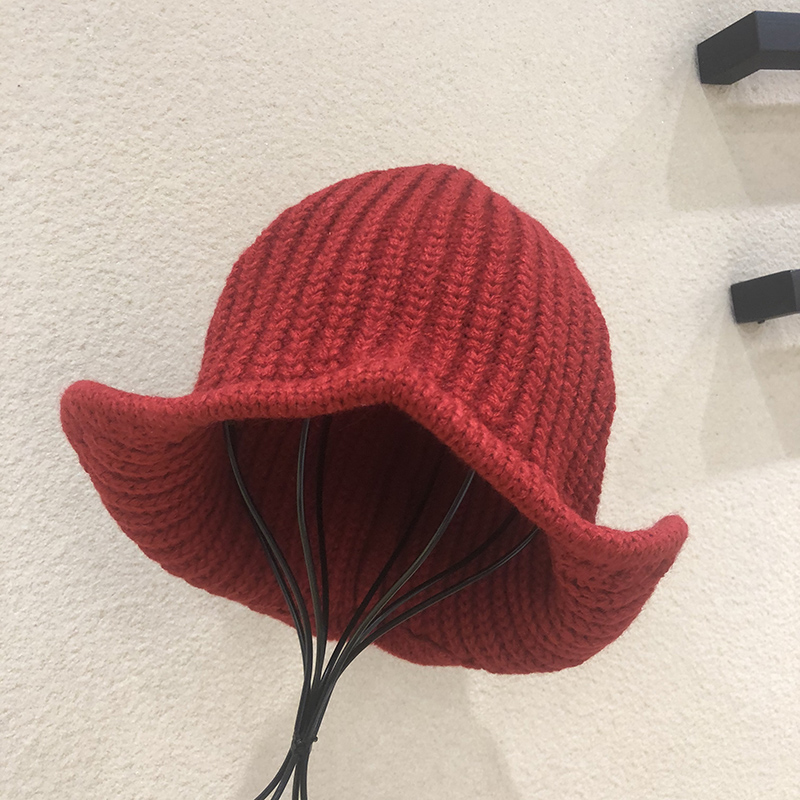 甜美秋冬加厚针织护耳雷锋帽潮