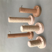 童装 店挂钩原木墙上挂衣钩加长单钩 店货架展示架 服装 麻绳挂钩