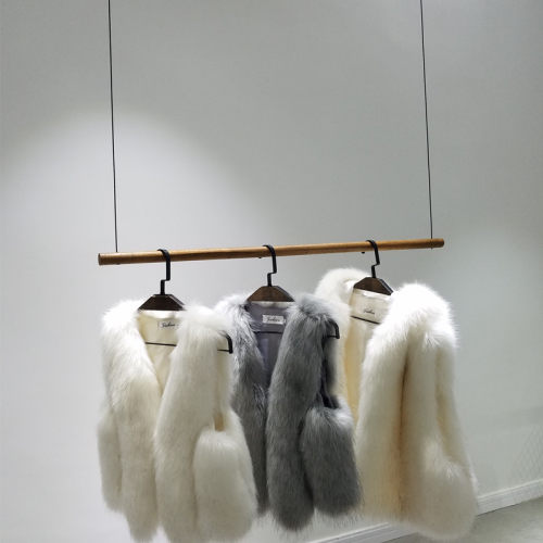 服装店展示架木棍双层上墙