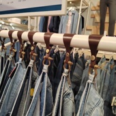 超纤皮扣裤 钩子 牛仔裤 钩服装 店挂钩皮带挂钩品牌店货架展示男女装