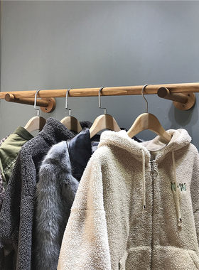 服装店展示架墙上童装店货架