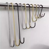 女装 长钩子服装 店S钩挂钩金色S型挂钩陈列货架 店挂衣服S勾挂衣钩