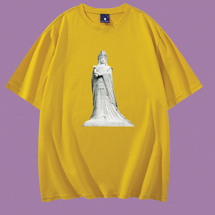 妈祖赐福纯棉T恤湄洲妈祖祭祖游神庙会庆典演出活动男女短袖印字