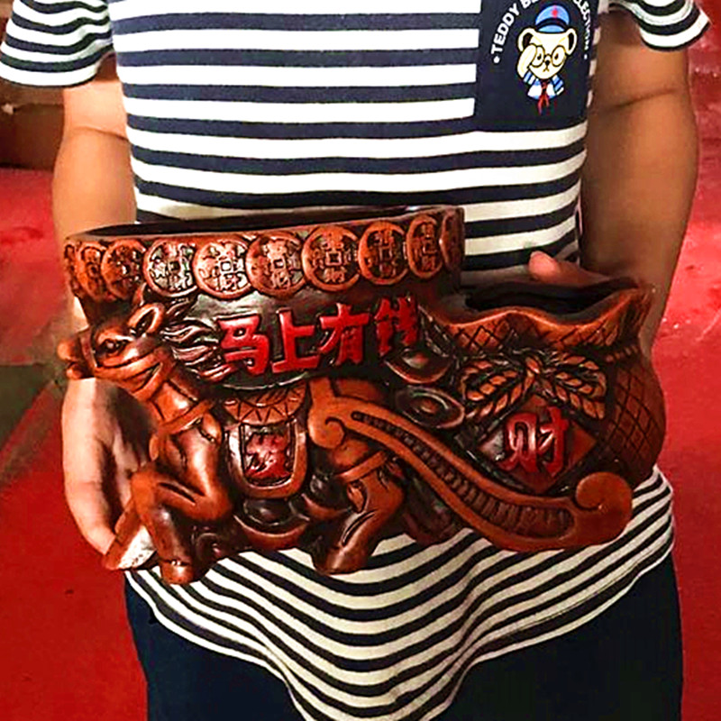 复古花盆桌面摆件小花盆陶瓷