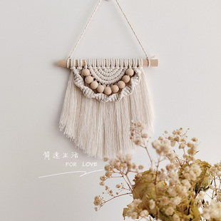Macrame波西米亚挂毯手工编织棉绳diy材料包壁挂装饰学生手工作业