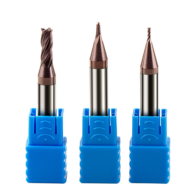 德国PTHK钥匙机铣刀 1.0~5.5mm 加大柄60度平刀 6mm柄钨钢刀2 4刃