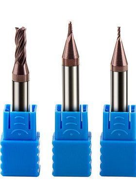 德国PTHK钥匙机铣刀 1.0~5.5mm 加大柄60度平刀 6mm柄钨钢刀2 4刃