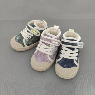 推荐足圣棉鞋2-6岁儿童加绒加厚布面软底童鞋男女童防滑保暖舒适