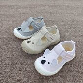 婴幼宝学步鞋 秋季 软底防滑男女童丁字口透气软底布面 足圣童鞋 推荐