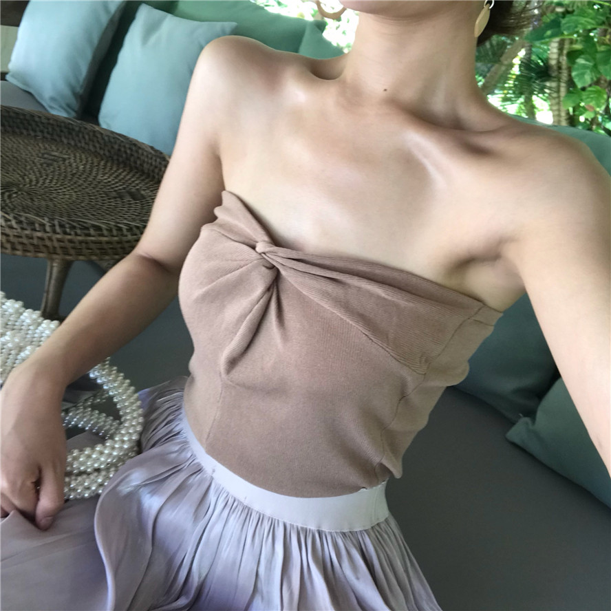 ¡¾ Queen¡¿ÈËÊÖÒ»¼þ£¡ÁÃÈËС½ã½ã~´ò½áÄ¨ÐØÕëÖ¯±³ÐÄ´òµ×µõ´øÉÏÒÂ