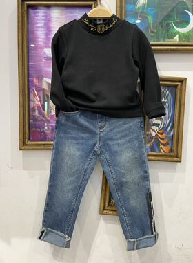 秋冬新品 男童女童 黑色 白色 半高领长袖T恤打底衣 169元