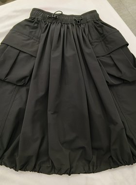 春夏新款 女童可亲子 黑色 甜酷中裙工装裙 110-170 299元