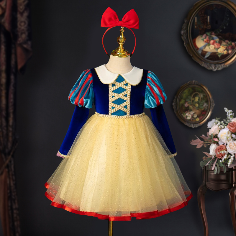 白雪公主裙女童蓬蓬纱裙礼服夏季
