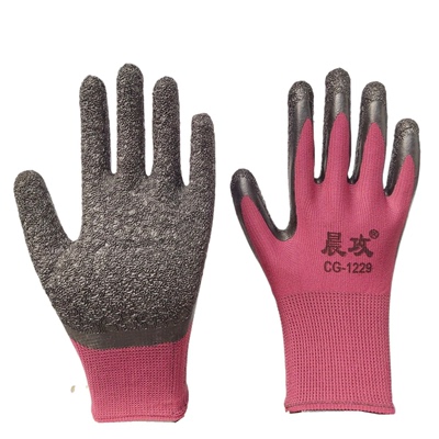 防滑耐磨浸胶劳保手套晨攻加厚
