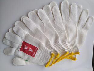 贵岭毛纺手套劳保耐磨工作线手套加厚劳动工地干活包邮耐用耐高温
