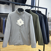 轻量化简约时尚 棉服外套秋冬轻防水保暖棉衣 户外休闲纯色立领男士