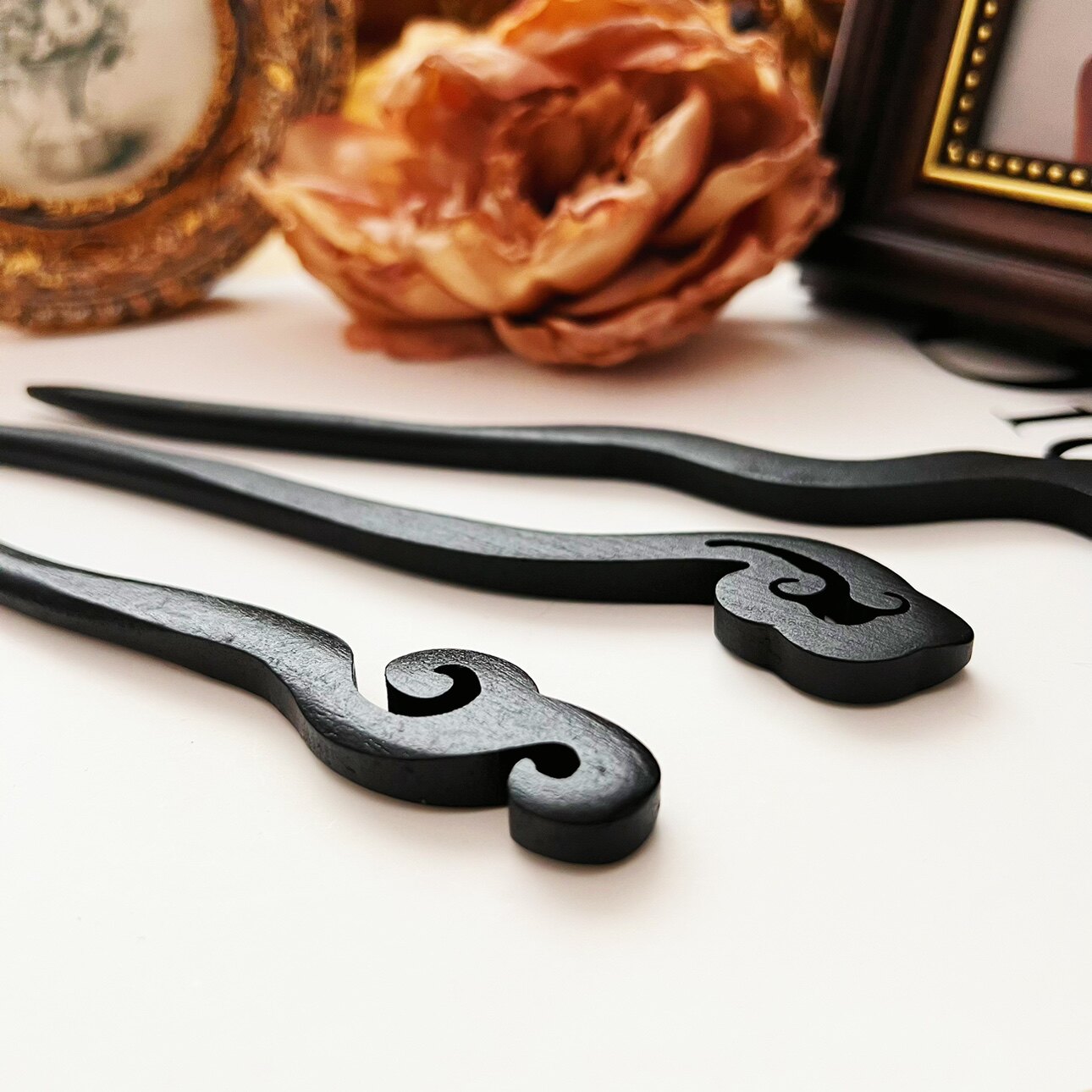 简单款普通木制发簪古风盘发器简约束发簪子基础款小簪子极简国风