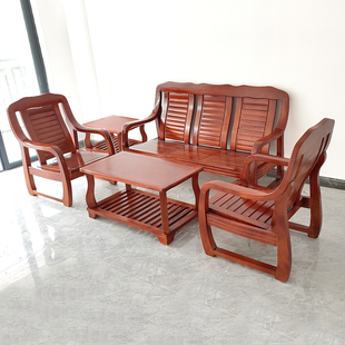 凉椅联邦椅家用三人位沙发 老式 中式 实木沙发客厅农村木头木质老款