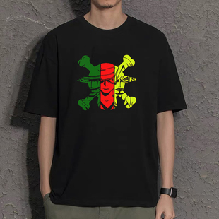 海贼王海盗路人乔巴短袖艾斯周边索隆T恤男女联名衣服t桖夏