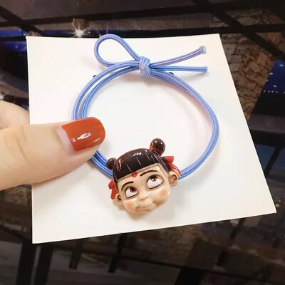 哪吒头绳女皮筋头饰韩版学生可爱