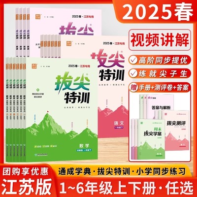 江苏版25春通城学典拔尖特训