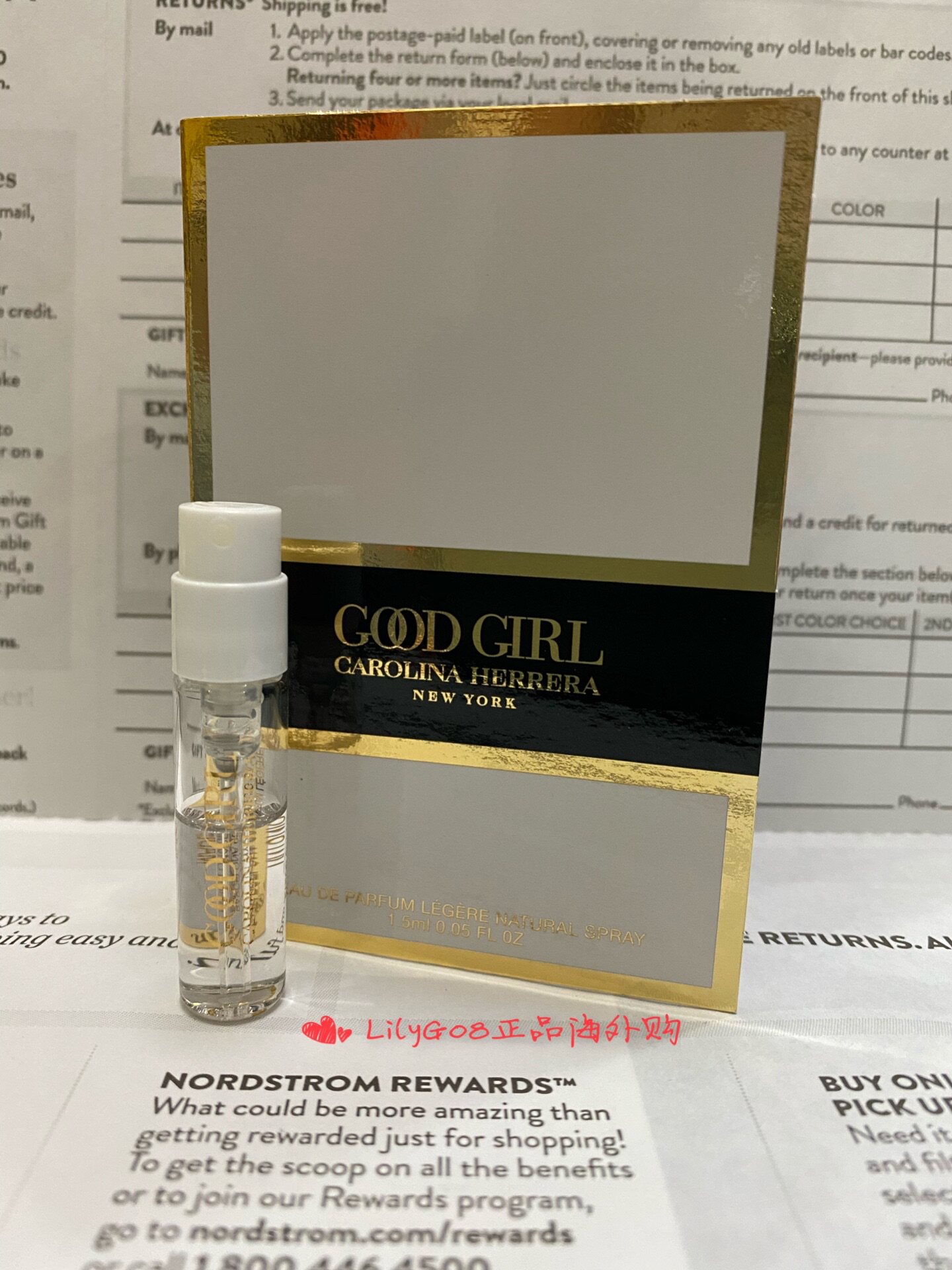 carolina herrera卡罗琳娜good girl好女孩高跟鞋试管香水1.5ml