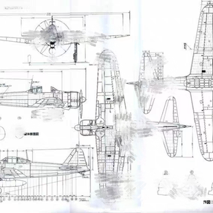 D025 1/700 二战孟加拉海军0占21式战斗机六架 3D打印