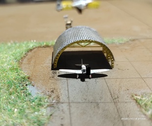 飞机棚1/700 简易停机棚 场景模型 飞机场 3D打印+蚀刻片 001