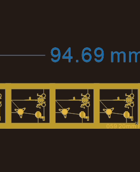 二战德国20mm Flak 38 单装高射炮 1/700 059 蚀刻片补品