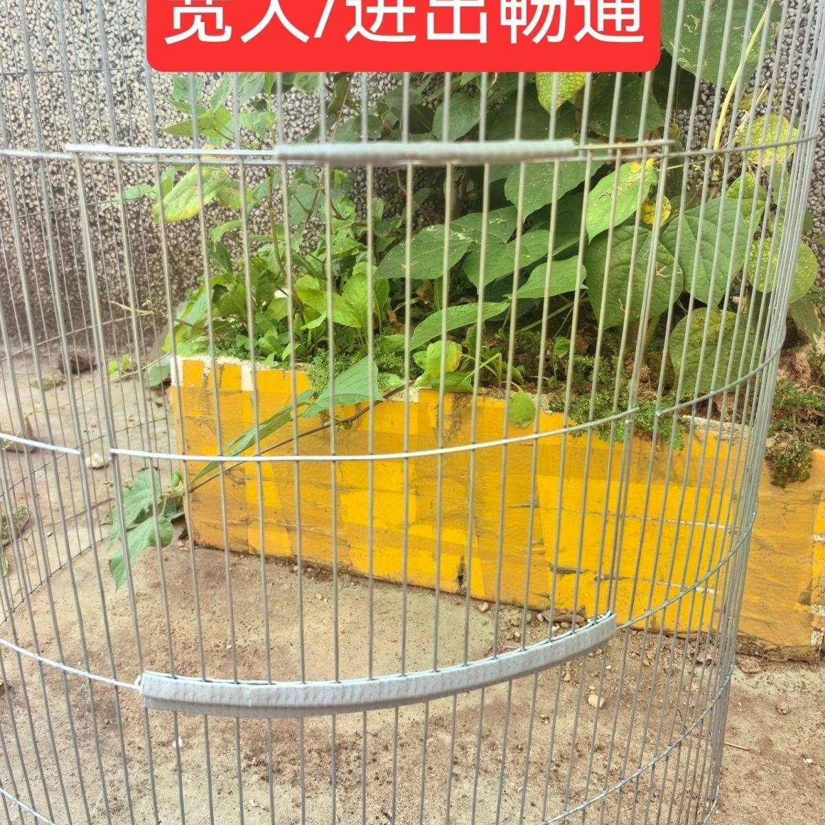 镀锌材质铁艺方形圆形鸟笼配件户外笼门配件八哥虎皮鹦鹉